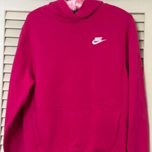 Girls Nike Fuchsia Pullover Hoodie
